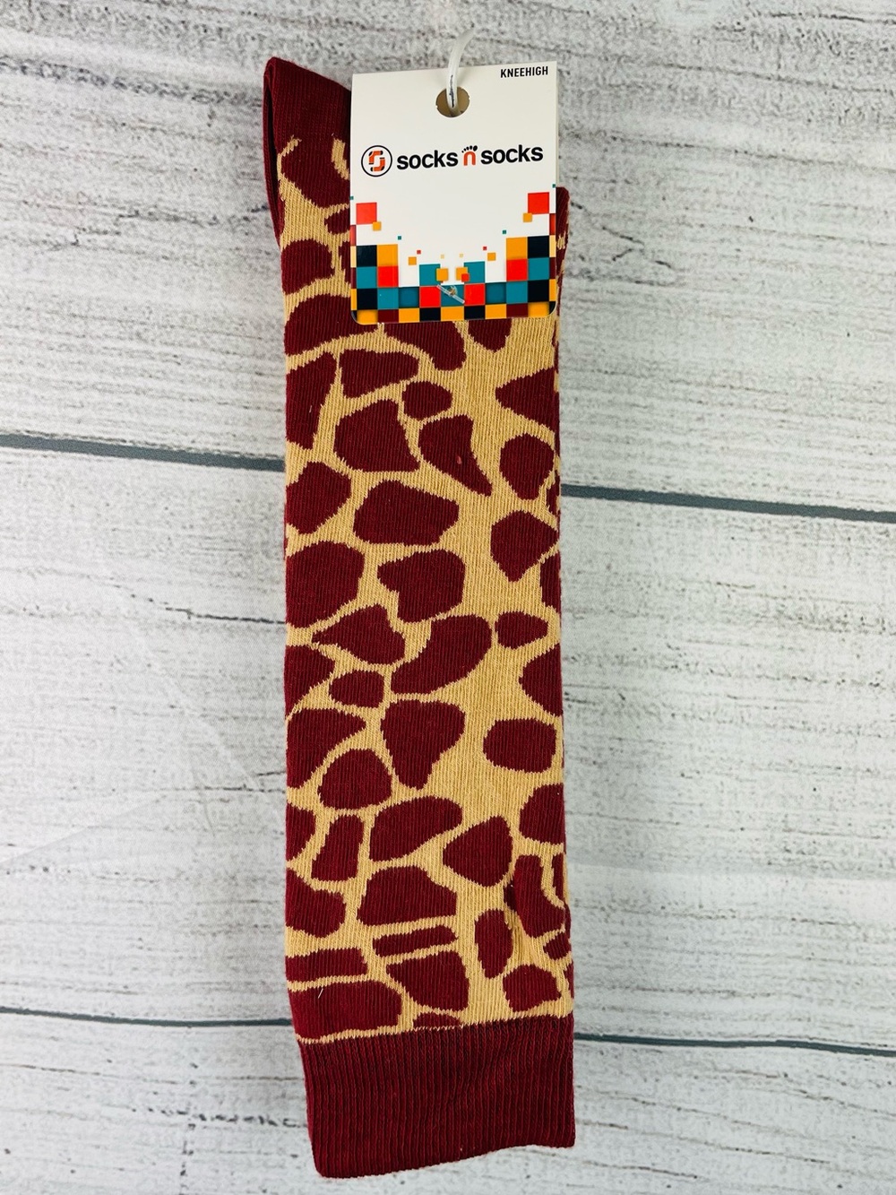 Socks n Socks Women's One Size Knee High Cute Giraffe Print Socks - NEW 1 Pair